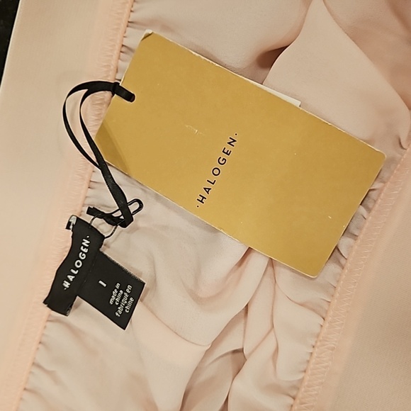 💕NORDSTROM HALOGEN💕 Double Slit Pleated Midi Skirt ~ Pink Dogwood Large L NWT - Picture 11 of 13